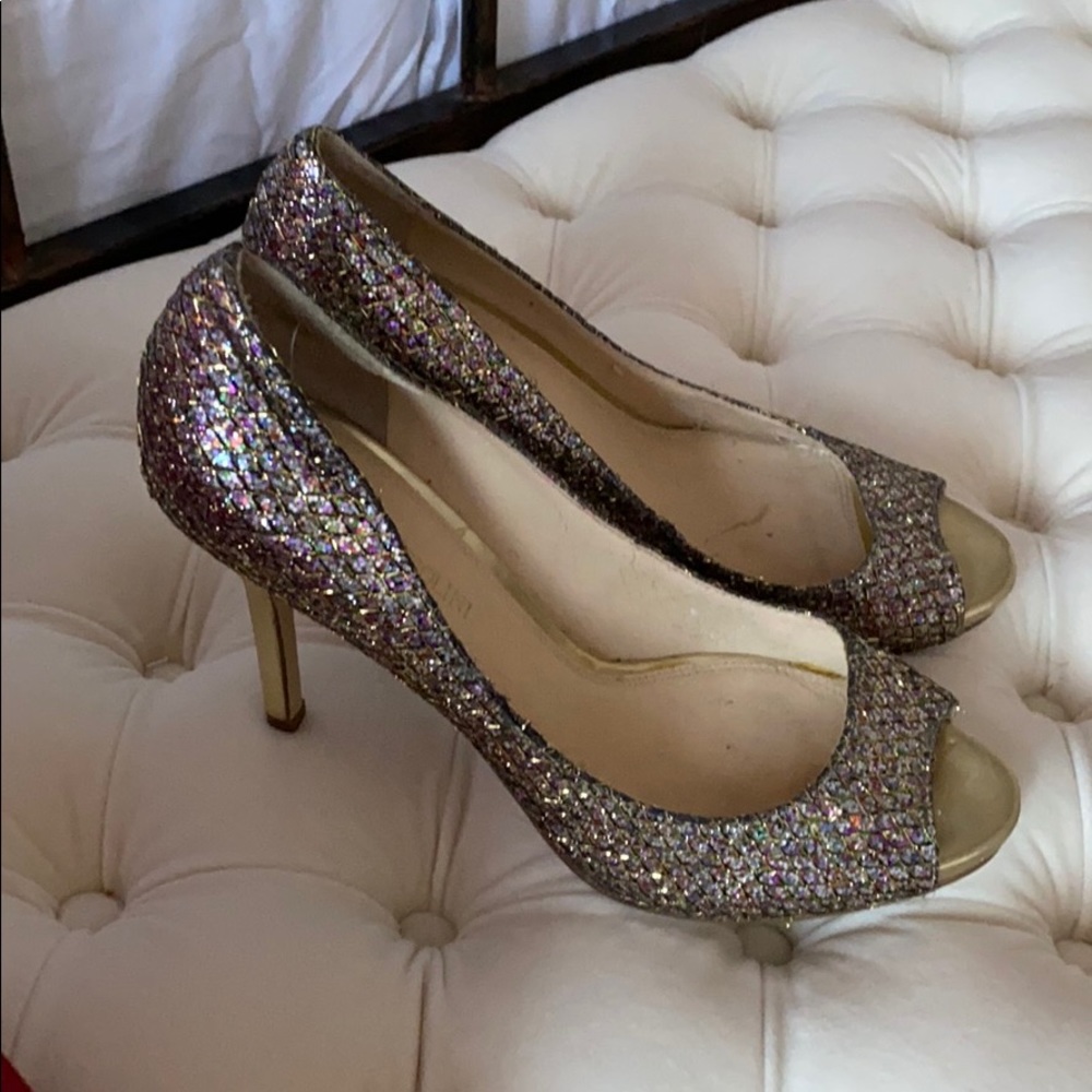 Multi Sparkle Gold 4”/6” heels